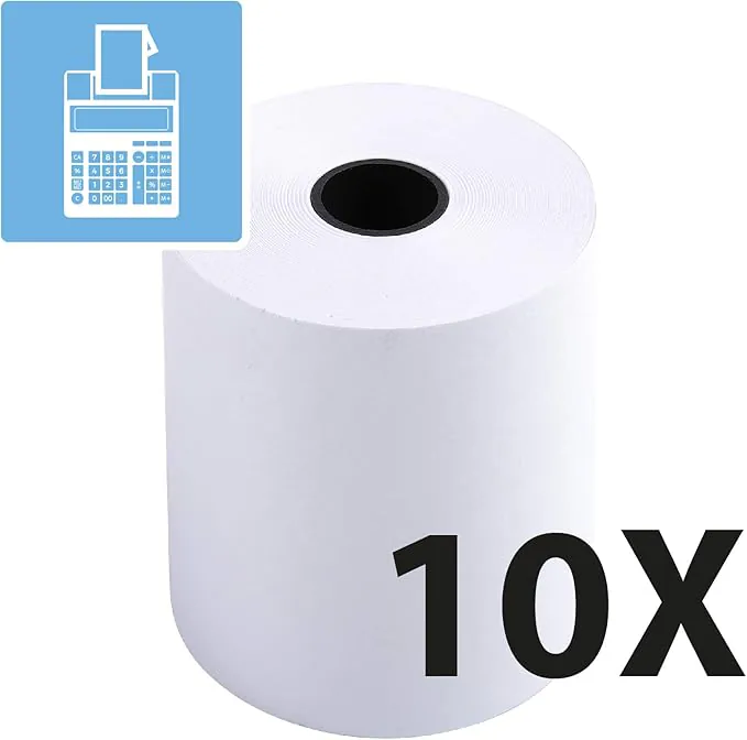 10 BOBINES POUR MACHINE À CALCULER 60GR 57x50
