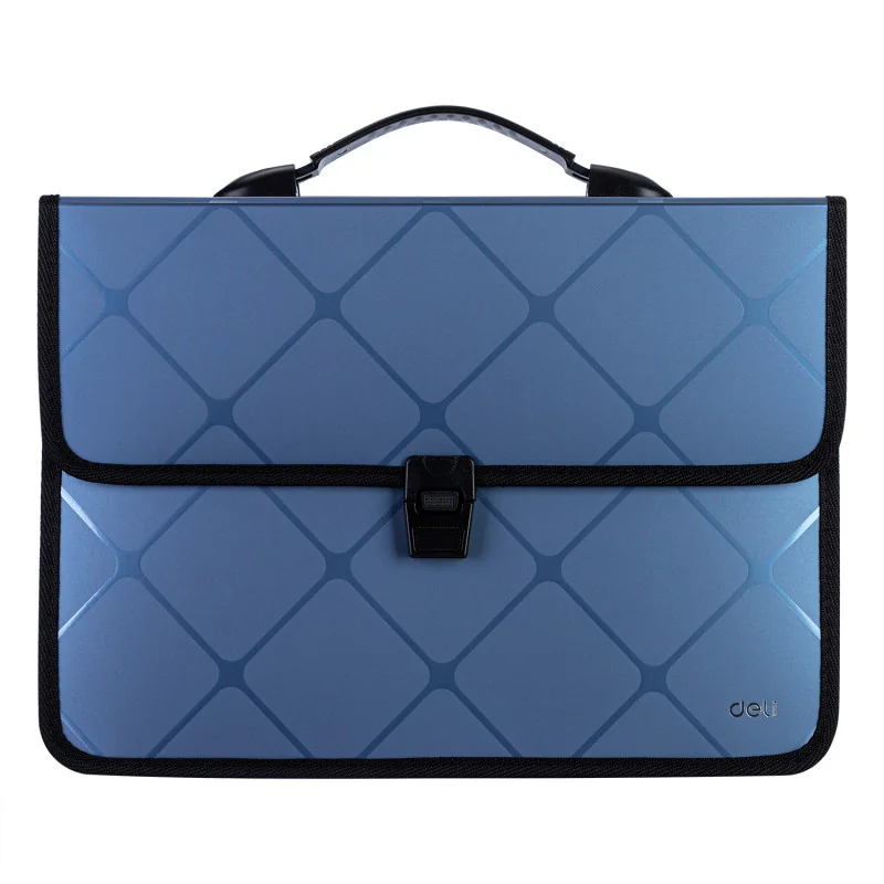 VALISE DE CLASSEMENT DELI A4 BLEU
