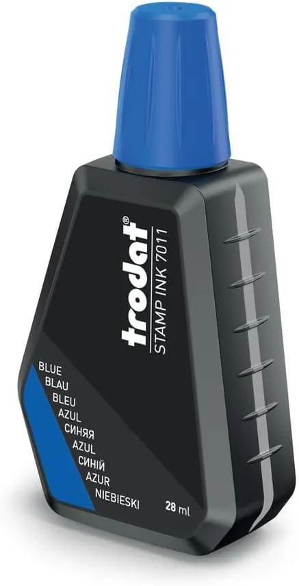 ENCRE À TAMPON 28 ML TRODAT BLEU